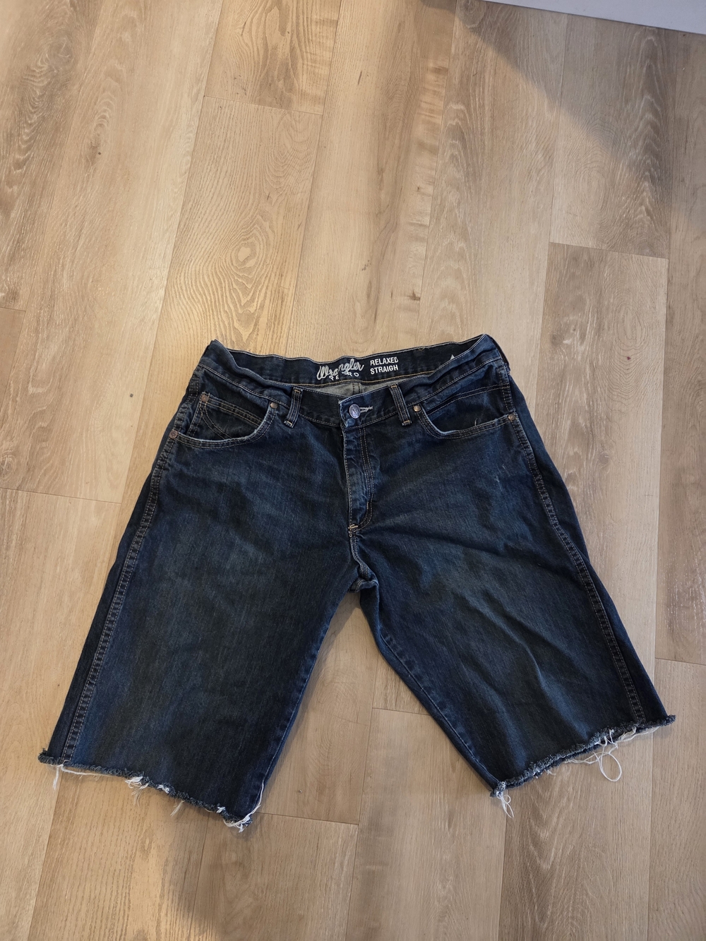 Dark Wash Cut-Off Denim Shorts